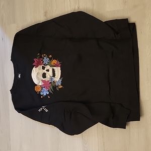 Stussy Hippie Skull Crewneck Sweatshirt US Men's Size Large Used